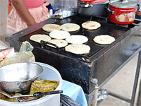 Pupusas on Market day